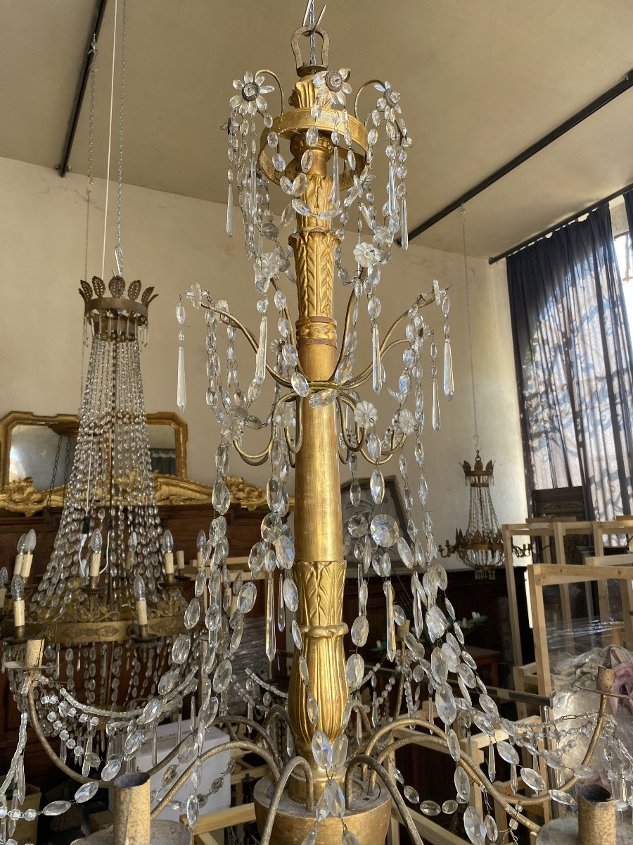 Antico grande lampadario genovese del 1700-photo-2