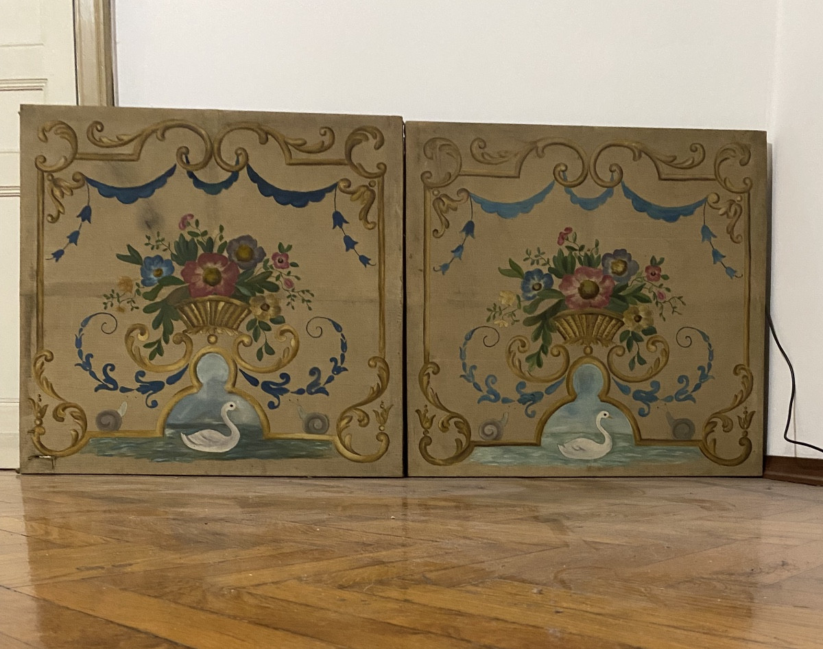 Tre quadri Sovrapporta piemontesi (Italia) 