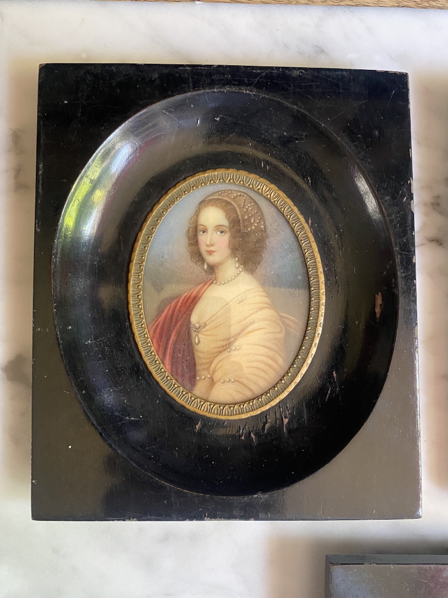 Trittico di miniature del 1800-photo-3