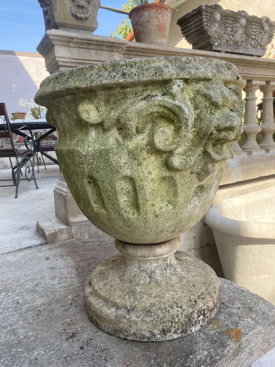 4 vasi italiani in patina 