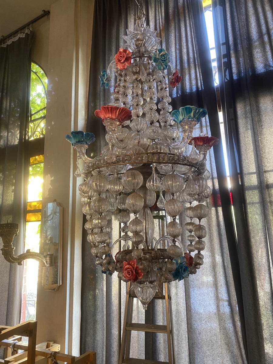 Lampadario veneziano dell inizio del 1900-photo-2