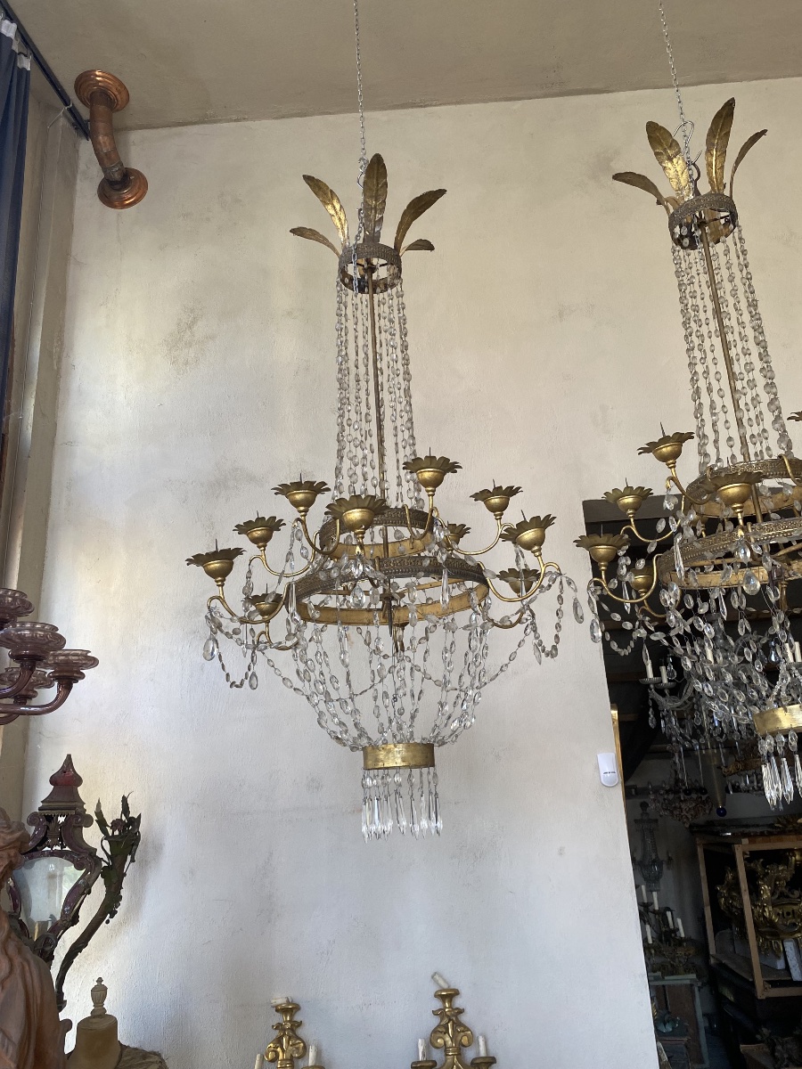 Coppia di lampadari impero -photo-3