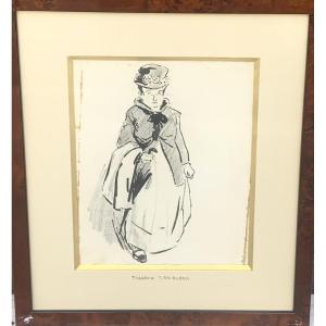 The Untamed Shrew, Théodore Van Elsen, Drawing 1930s