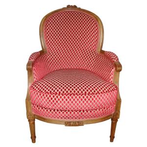 Louis XVI Style Rounded Backrest Bergère