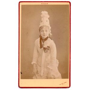 Portrait Of The Actress Juliette Simon-girard By Nadar Circa 1878