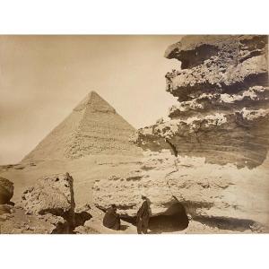 Felix Bonfils (1831-1885) Pyramid Of Khafre Signed C.1870