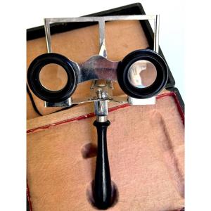 Omnium III Folding Metal Collector's Stereoscope Circa 1910