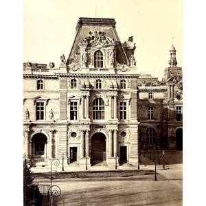 Edouard Baldus (1813-1889) Pavillon Mollien, The Louvre, Paris Albumen Print Photograph