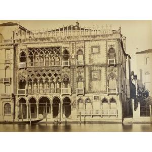 Carlo Naya, Ca d'Oro, Venice, Italy C. 1880 Photograph Vintage Albumen Print