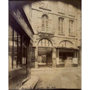 Eugène Atget (1857-1927) House Rue Saint-andré-des-arts, Paris C.1900 Albumen Photograph