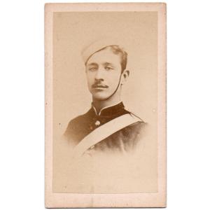 The Prince Imperial In Cadet Uniform By W. Cobb Cdv Vintage Albumen Print