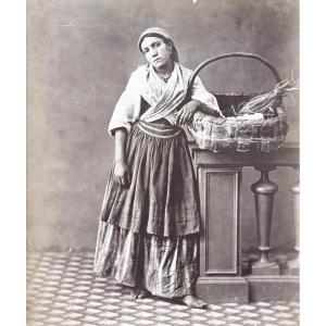 Giorgio Sommer (1834-1914) The Egg Seller, Naples Circa 1870 Photograph Albumen Print