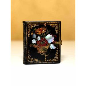 Precious Box Of Two Daguerreotypes Portrait Mother And Son Vintage Photograph