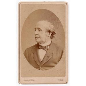 Albert De Broglie (1821-1901) Cdv By Thiebault Vintage Albumen Print Photograph C. 1870
