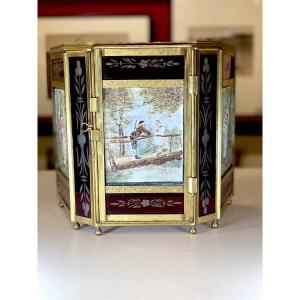 Large Lantern For 3 Colored Lithophanes