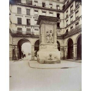 Eugène Atget (1857-1927) Fountain Of Mars, Paris C.1900 Vintage Albumen Print Photograph