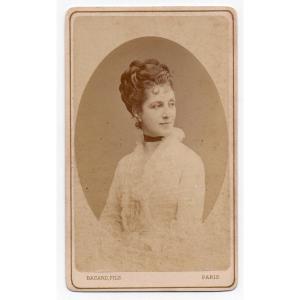 Léontine Fromentin (1840-1887) Cdv By Thiebault, Vintage Albumen Photograph C.1870