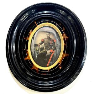 Ambrotype Enhanced With A Military Officer Circa 1860, Vintage Photograph