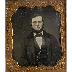 Daguerreotype, Portrait Of A Man By Meade Brothers C.1855 Photograph
