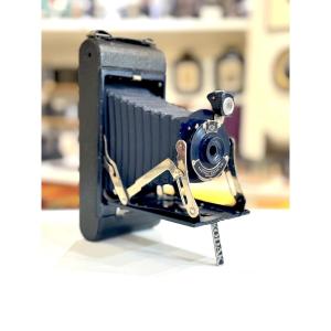 Pocket Kodak No.1 Junior Blue Model B Folding Camera Vintage Circa 1930