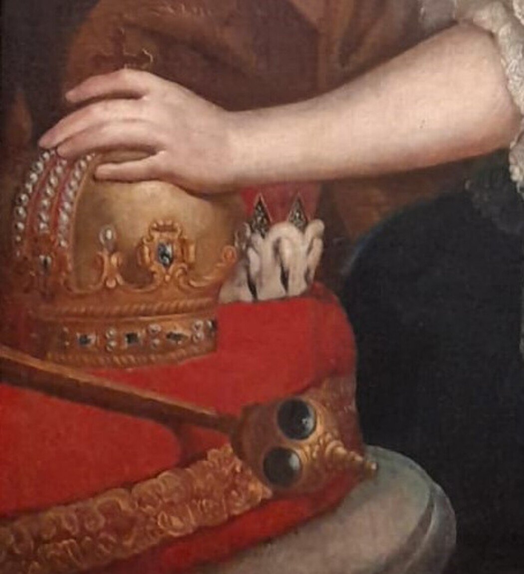 ANTICO RITRATTO DI MARIA TERESA D’AUSTRIA DEL 1700-photo-4