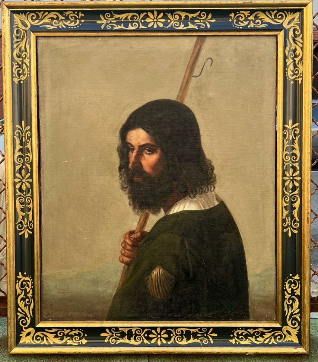 Antico dipinto del XVII secolo scuola Spagnola-photo-1