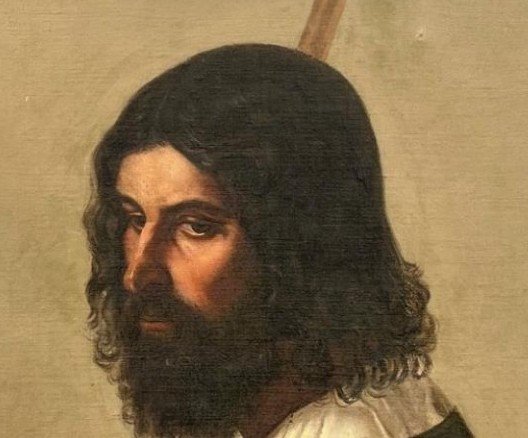 Antico dipinto del XVII secolo scuola Spagnola-photo-2