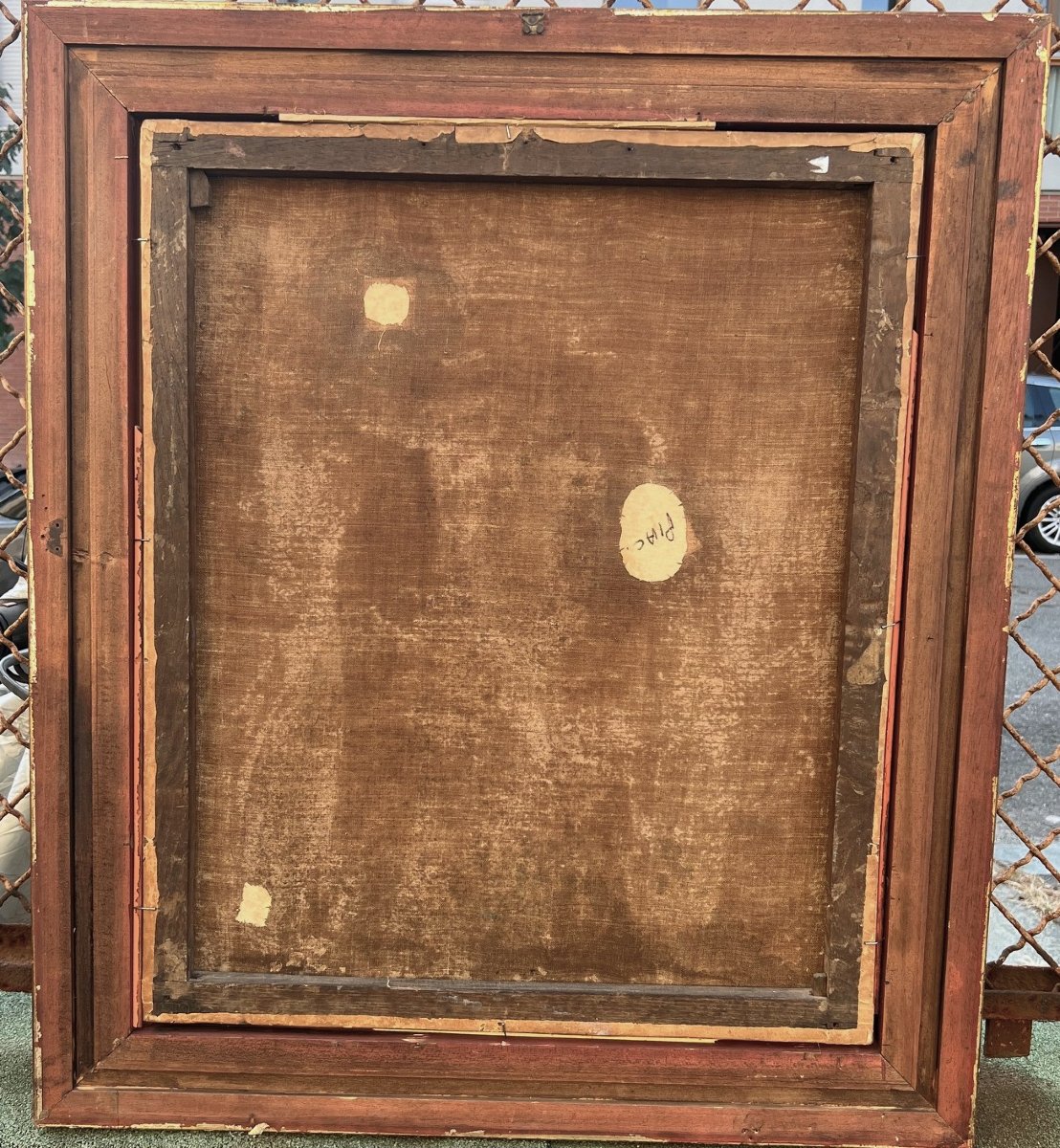 Antico dipinto del XVII secolo scuola Spagnola-photo-6