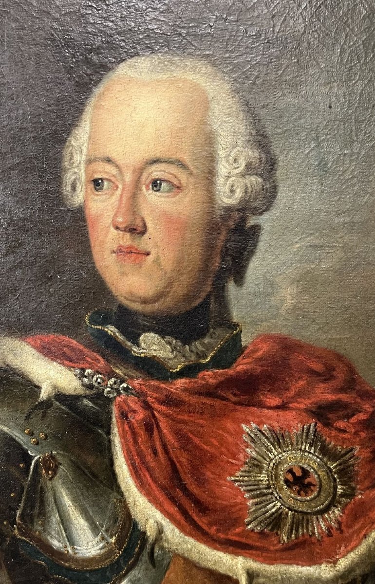 Dipinto antico di scuola francese, XVIII secolo-photo-3