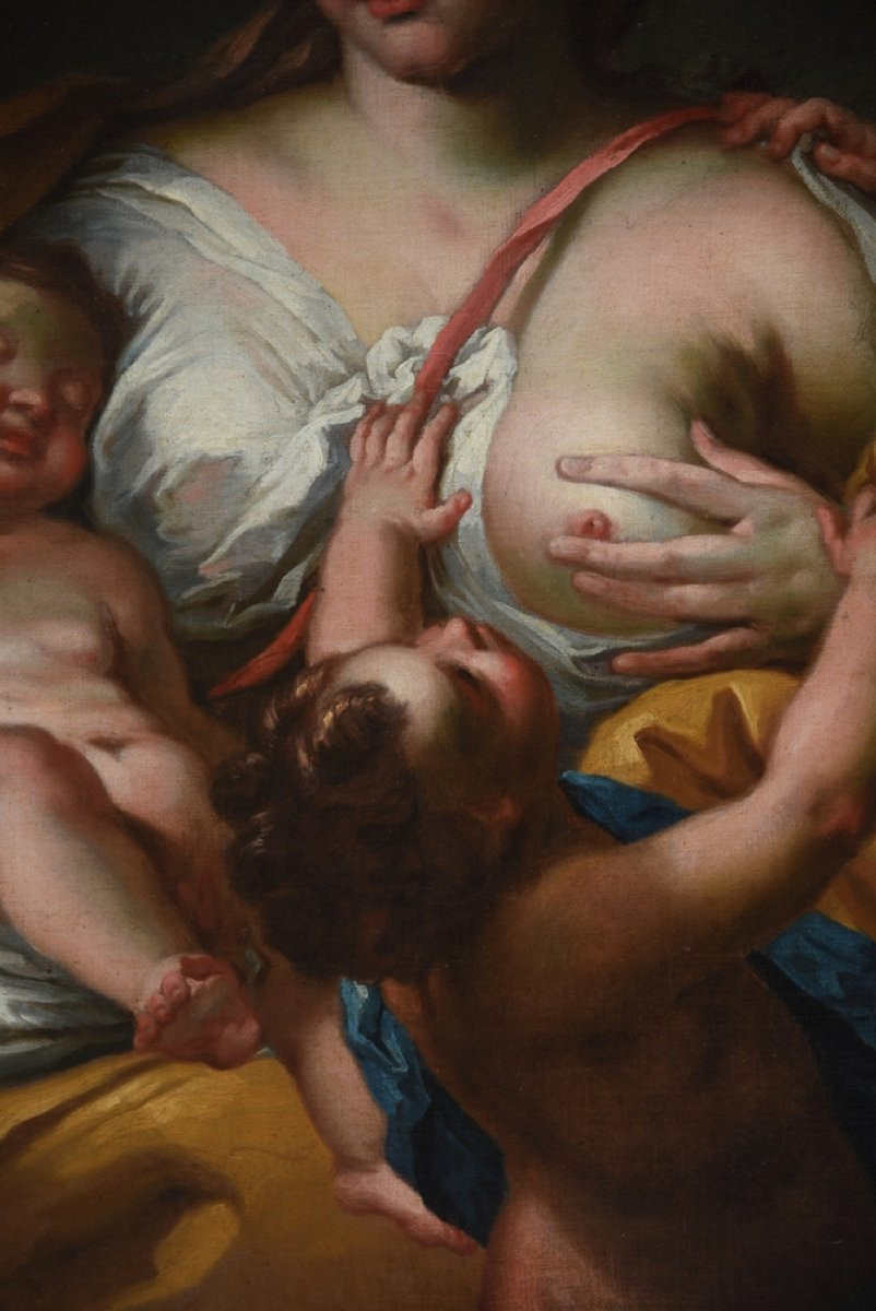 ANTICO DIPINTO DEL XVII SECOLO SCUOLA ITALIANA-photo-2