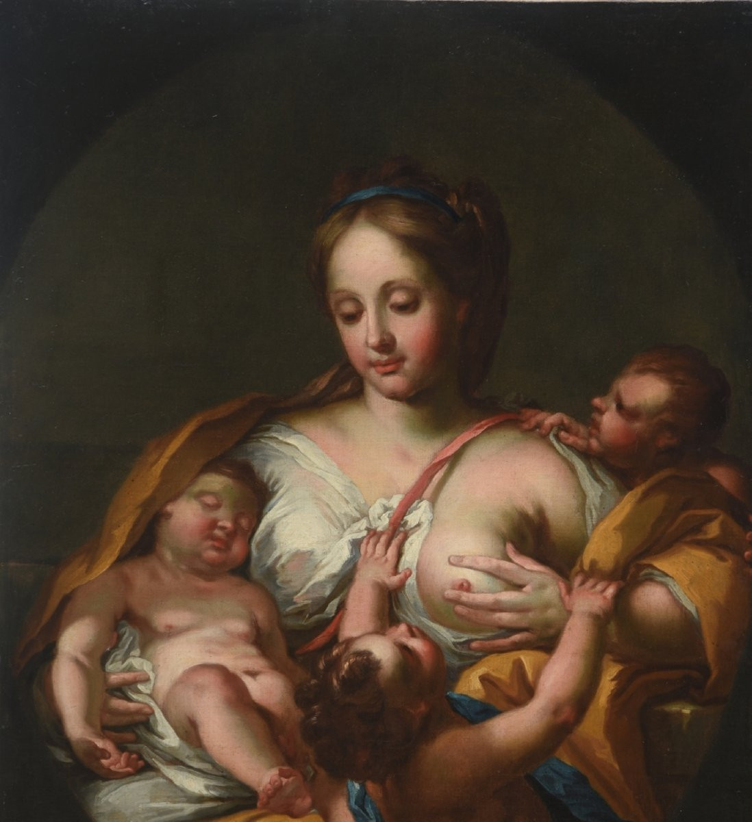 ANTICO DIPINTO DEL XVII SECOLO SCUOLA ITALIANA-photo-4