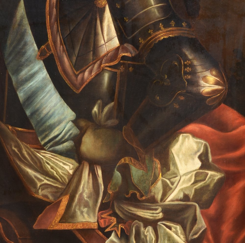 ANTICO RITRATTO DELLA SCUOLA FRANCESE DEL XVIII SECOLO-photo-2