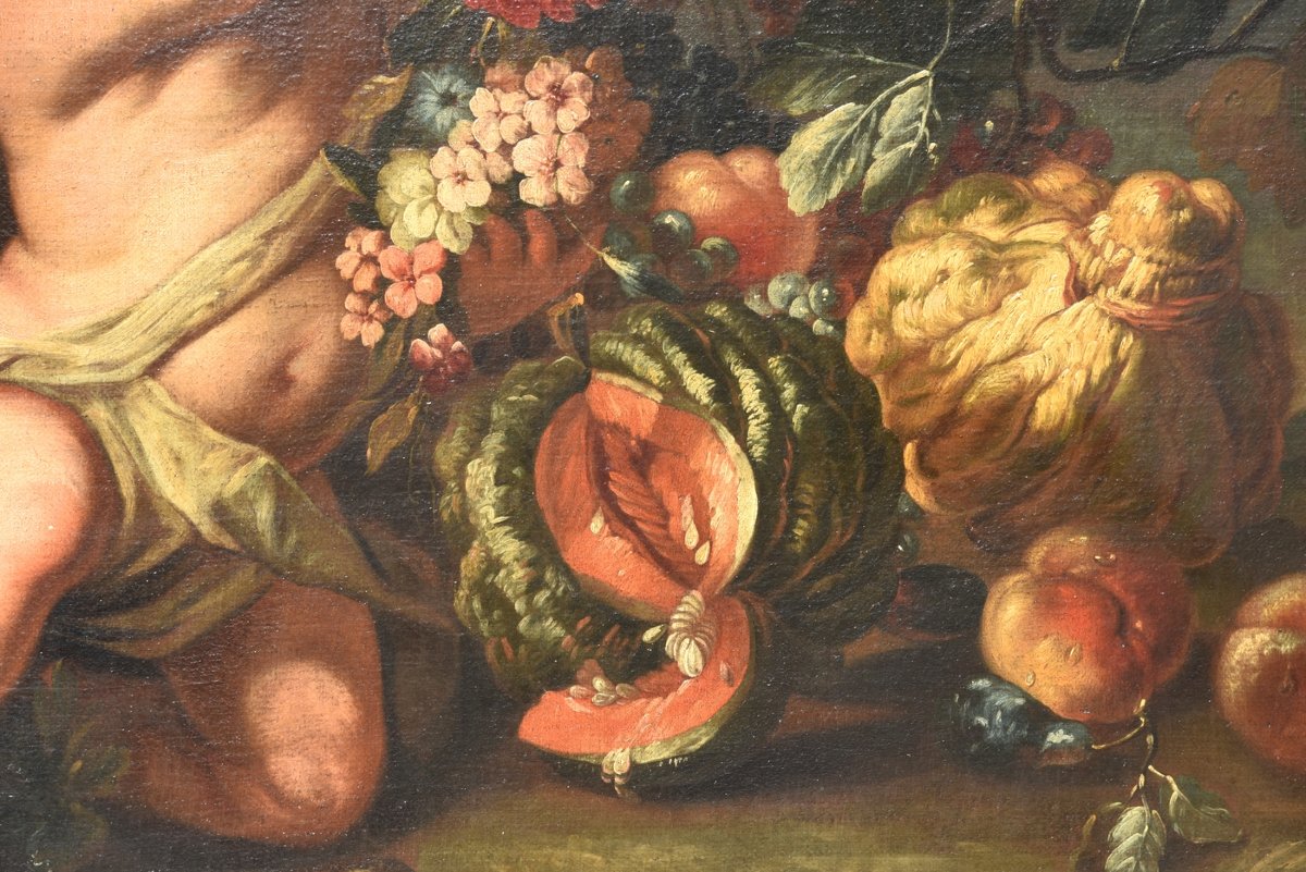 ANTICO DIPINTO DEL 1600 SCUOLA FIAMMINGA-photo-4
