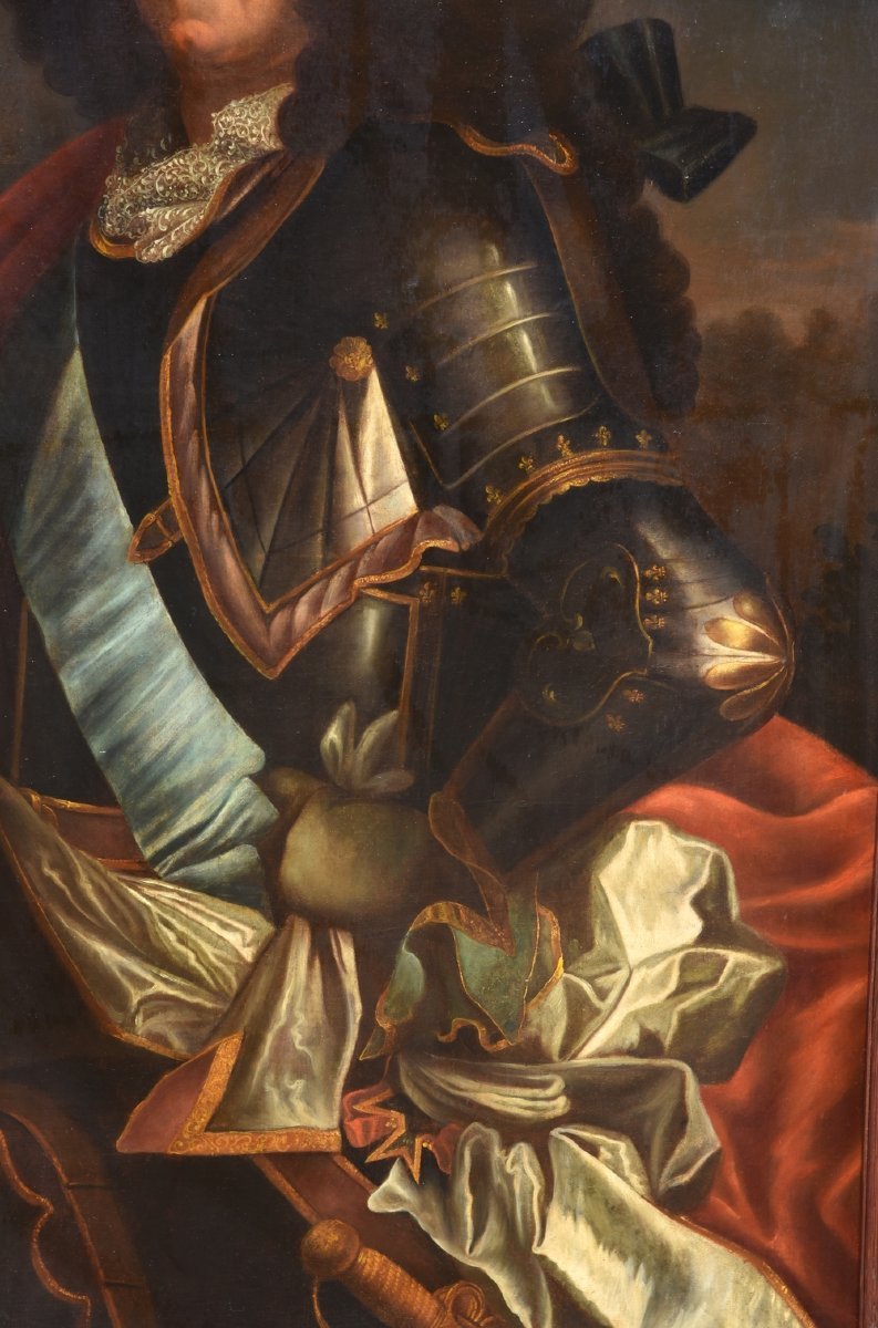 RITRATTO ANTICO DELLA SCUOLA FRANCESE DEL XVIII SECOLO-photo-2