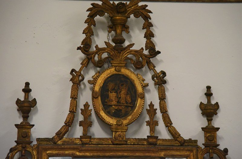 Miroir toscan antique des années 1700-photo-3
