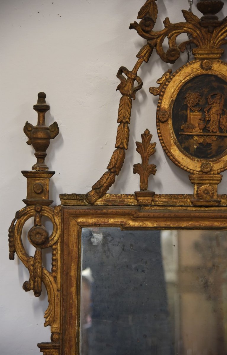 Miroir toscan antique des années 1700-photo-4