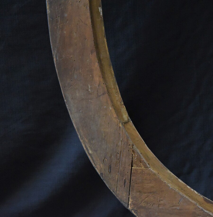 Ancien Cadre Ovale Du 17ème Siècle-photo-4