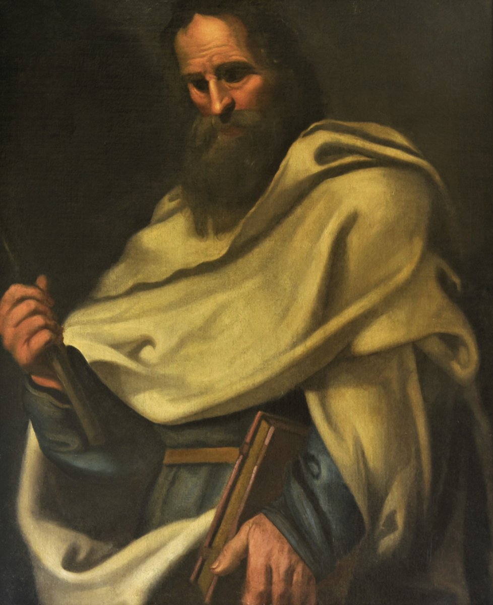 San Bartolomeo - Huile Sur Toile XVIIe Siècle