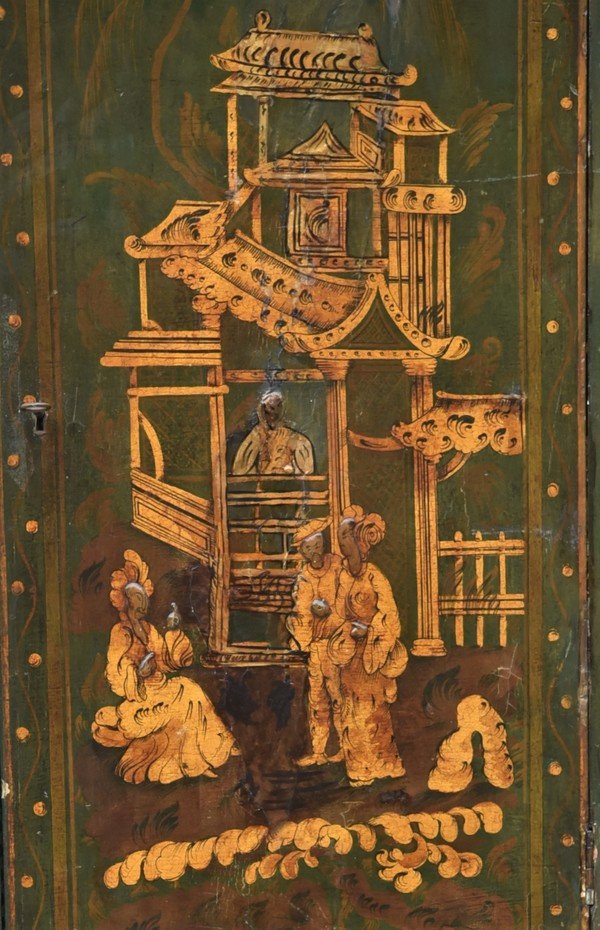 Ancien Armoire d'angle Du XVIIIe SiÈcle-photo-3
