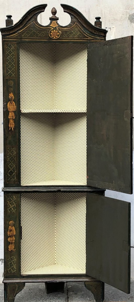 Ancien Armoire d'angle Du XVIIIe SiÈcle-photo-2