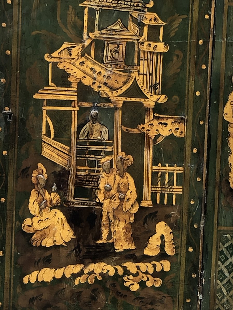 Ancien Armoire d'angle Du XVIIIe SiÈcle-photo-3