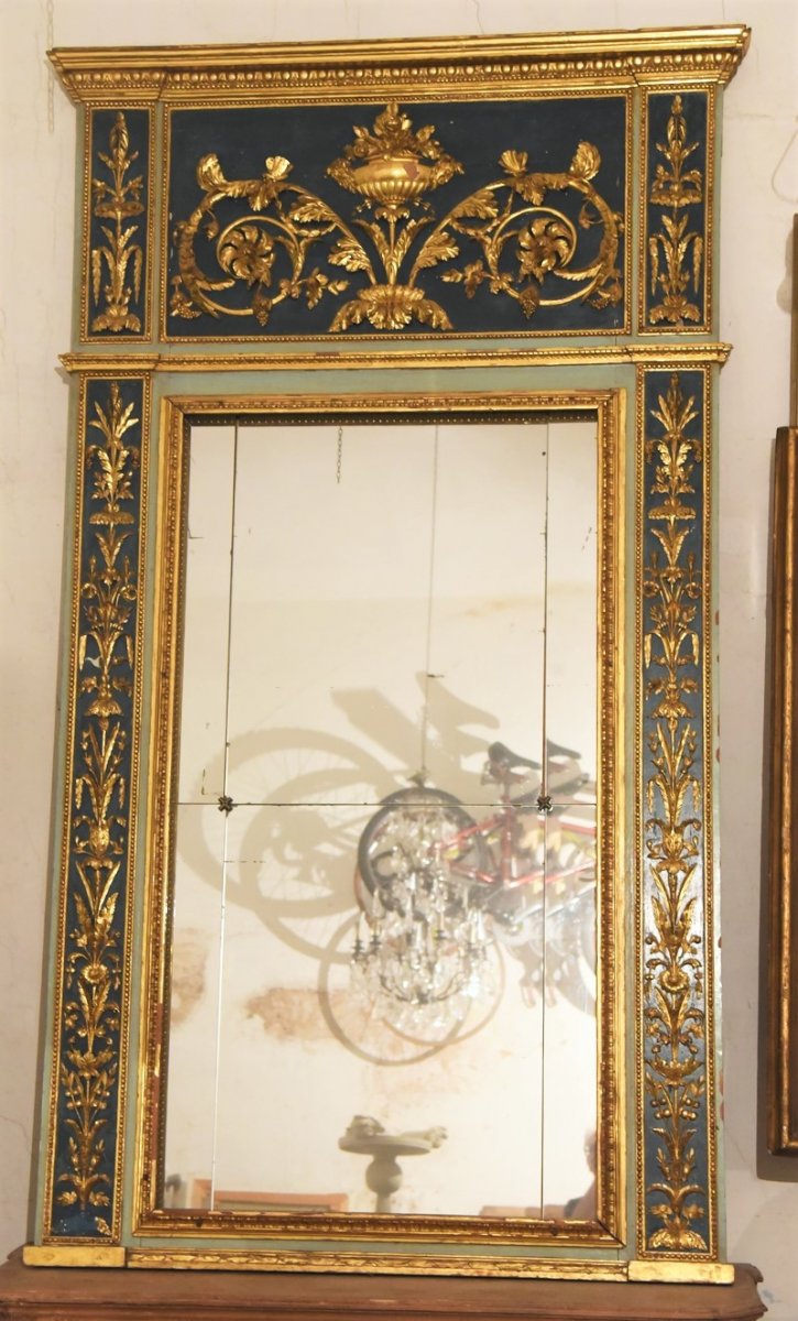 Miroir Genoves Ancien Luigi XVI Du XVIIIe Siecle