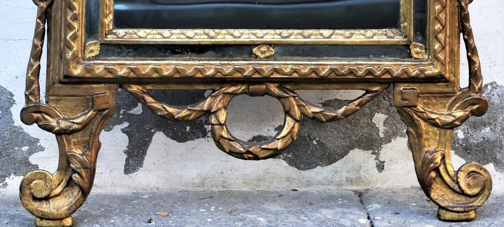 Miroir Ancien Louis XVI, Piemont XVIII Siecle-photo-6