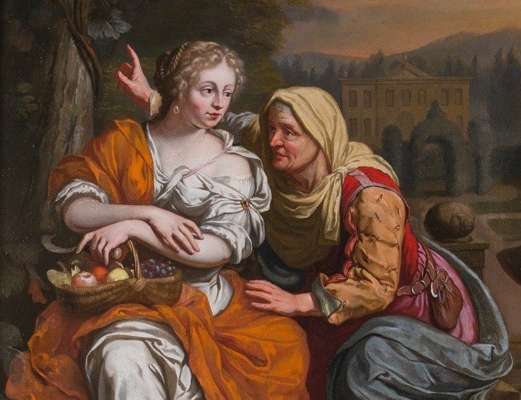 Tableau Ancien Du XVIIe Siècle -photo-3