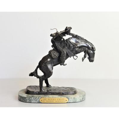 Statuette En Bronze Signée Frederic Remington De 1900