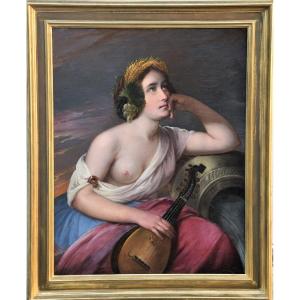 Peinture De l'Ecole Italienne Du XIXe Siecle