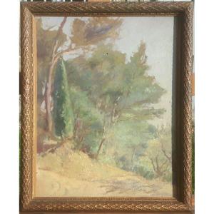 Mediterranean Landscape - Alphonse Moutte (1840-1913)