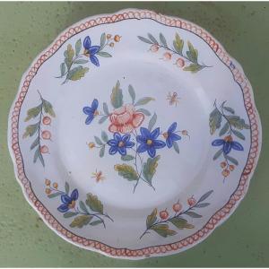 3 Earthenware Plates From Desvres By Fourmaintreaux