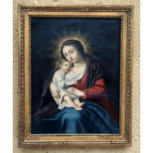 17th-century Painting Of The Virgin And Child