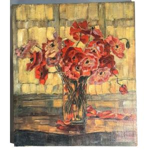 Art Deco Flower Bouquet Painting